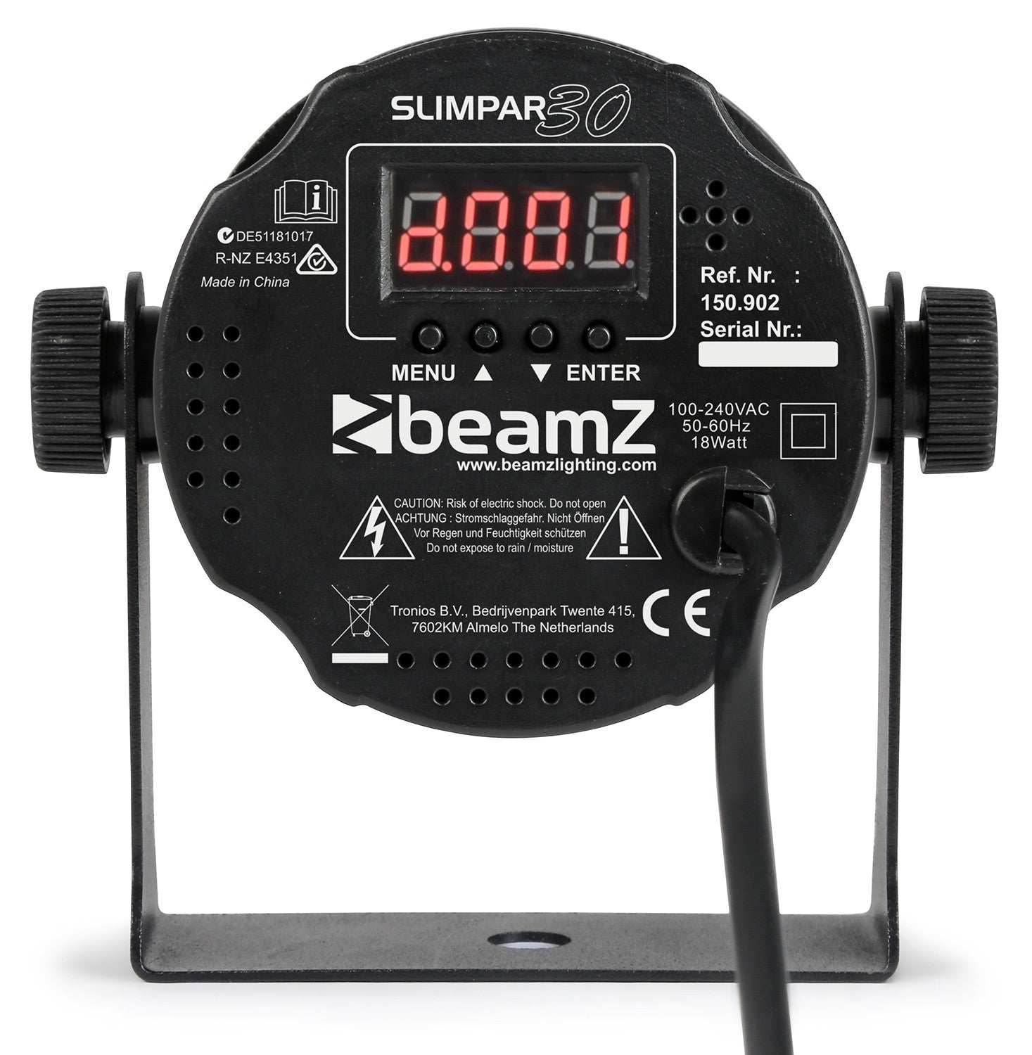 beamZ SlimPAR 30 - Foco PAR plano 30 RGB - Tempo Shop