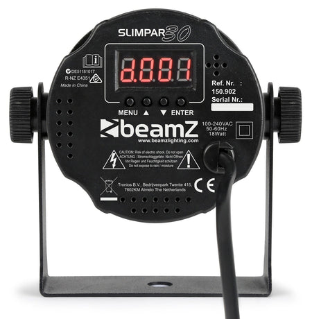 beamZ SlimPAR 30 - Foco PAR plano 30 RGB - Tempo Shop