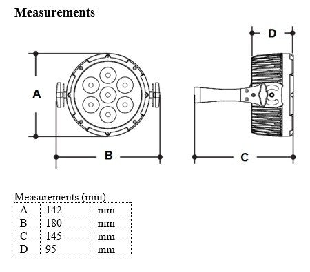 beamZ SlimPAR 37 - Foco PAR plano 37 - Tempo Shop