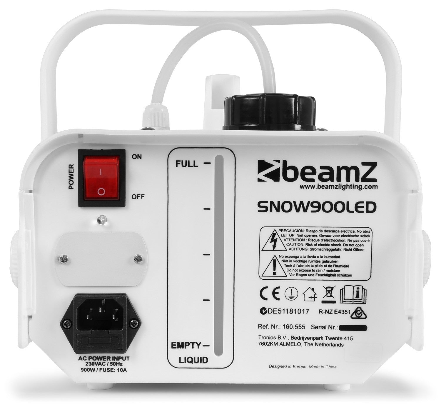 beamZ Snow900LED - Máquina de nieve con 6 LEDs - Tempo Shop