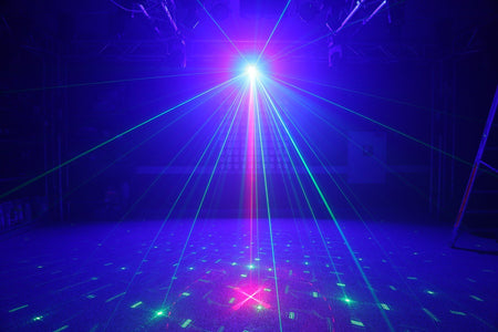 beamZ Surtur II - Doble Laser RG Gobo DMX IRC LED 3W Azul - Tempo Shop