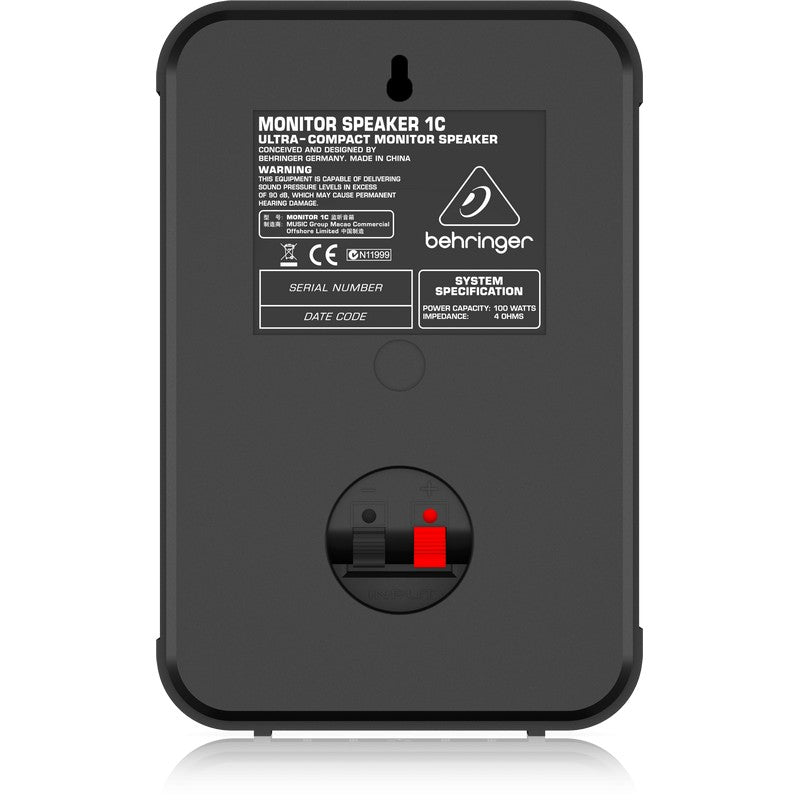 Behringer 1C BK - Monitores de estudio compactos