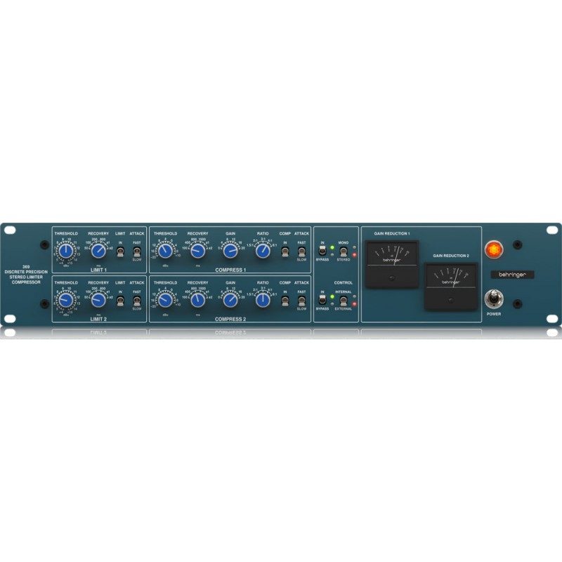 Behringer 369 - Compresor Limitador Estéreo de 2 Canales - Tempo Shop