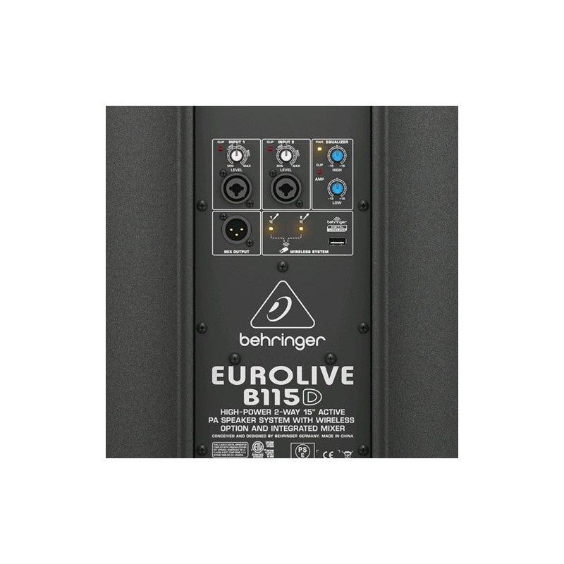 Behringer B115D Altavoz Activo PA - Sistema Wireless 1000W Pico - Tempo Shop