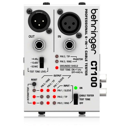 Behringer CT100 - Comprobador de Cables 6 en 1 - Tempo Shop