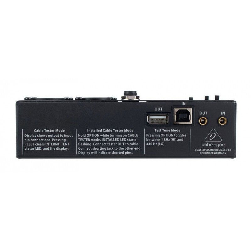 Behringer CT200 - Comprobador de Cables 8 en 1 - Tempo Shop