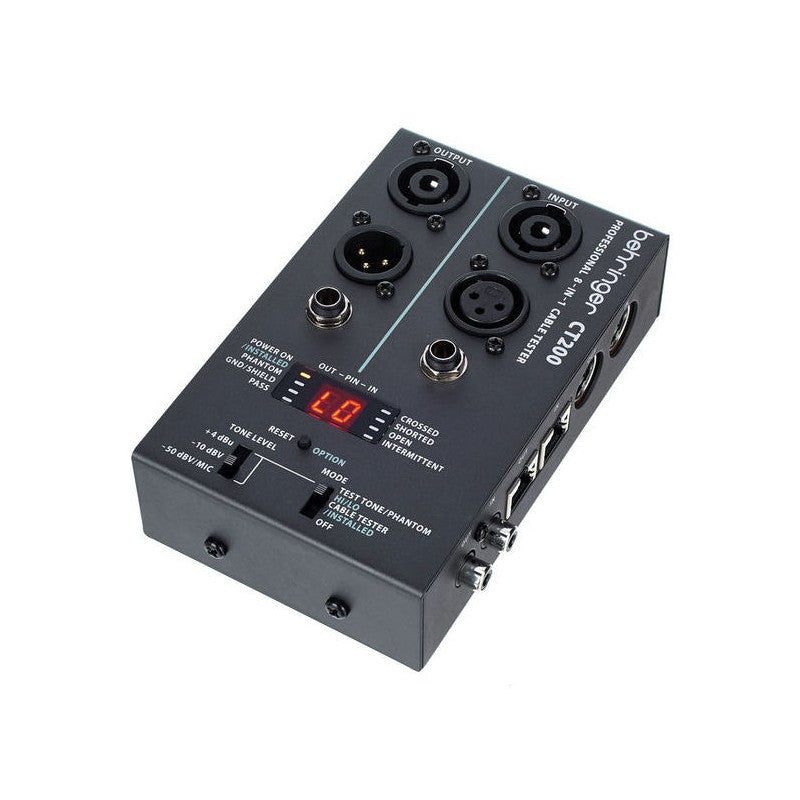 Behringer CT200 - Comprobador de Cables 8 en 1 - Tempo Shop