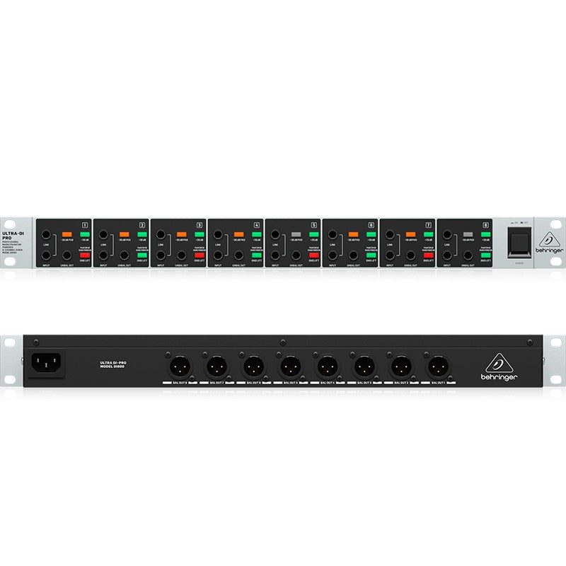 Behringer DI800 V2 - Caja DI Activa de 8 Canales - Tempo Shop