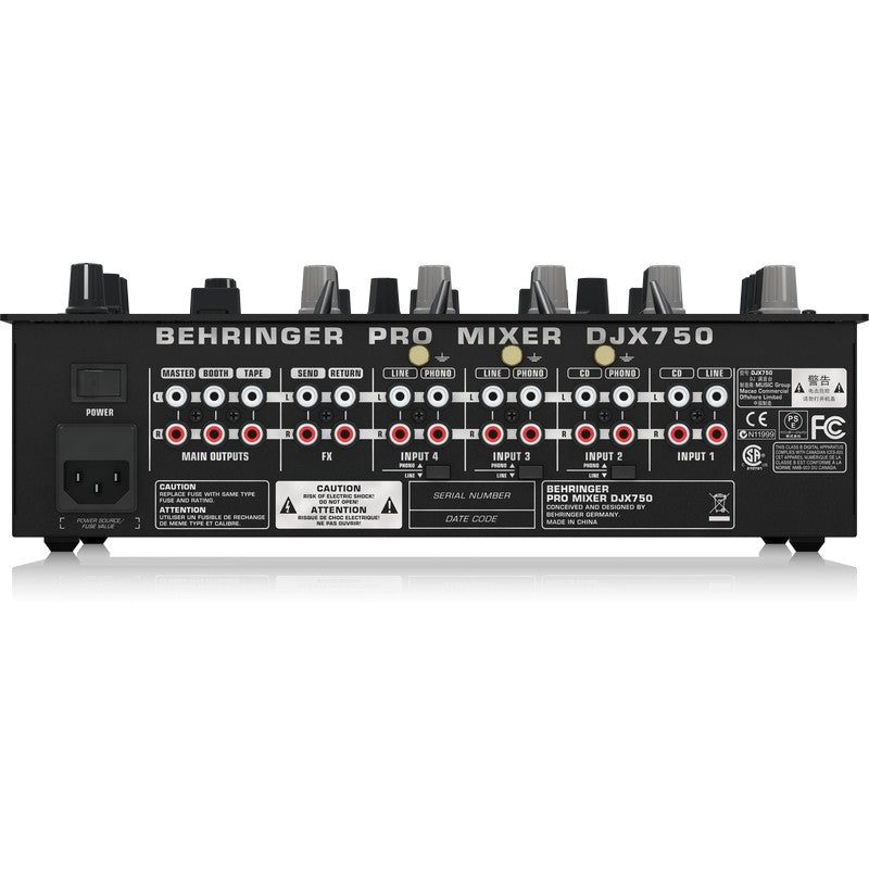 Behringer DJX750 - Mezclador Profesional para DJs - Tempo Shop