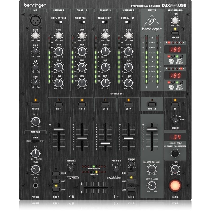 Behringer DJX900USB - Mesa de mezclas profesional de 5 canales - Tempo Shop