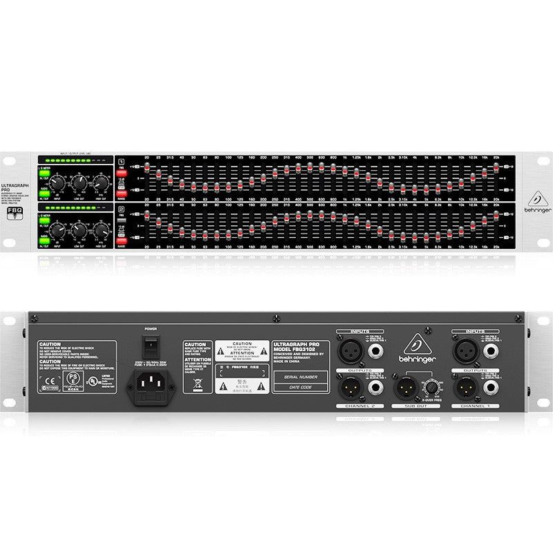 Behringer FBQ3102 HD - Ecualizador gráfico estéreo de 31 bandas - Tempo Shop