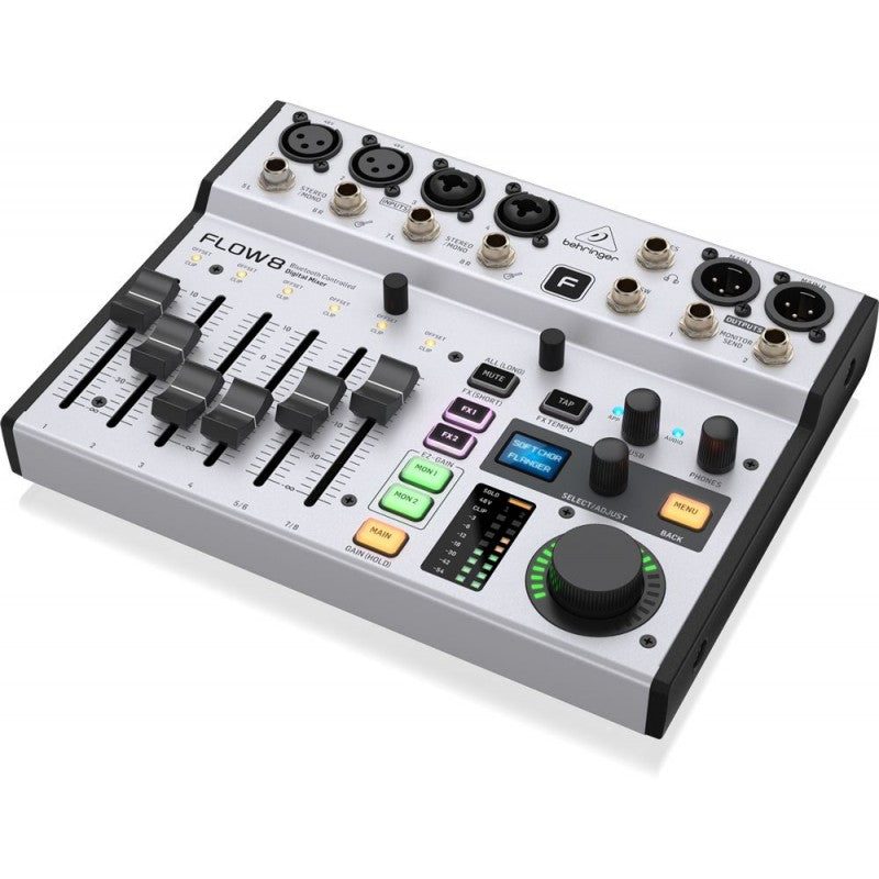 Behringer Flow 8 - Mezclador Digital de 8 Canales con Bluetooth y USB - Tempo Shop