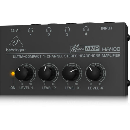 Behringer HA400 - Amplificador Auriculares de 4 Canales - Tempo Shop