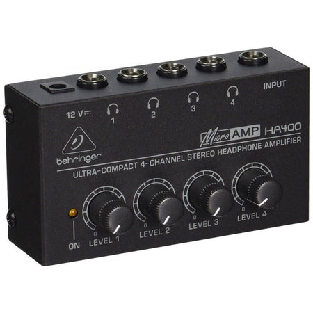 Behringer HA400 - Amplificador Auriculares de 4 Canales - Tempo Shop