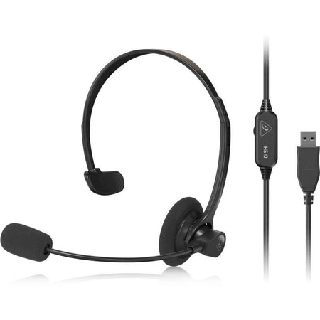 Behringer HS10 - Auriculares Mono con Micrófono y Conexión USB - Tempo Shop
