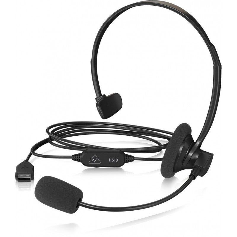 Behringer HS10 - Auriculares Mono con Micrófono y Conexión USB - Tempo Shop