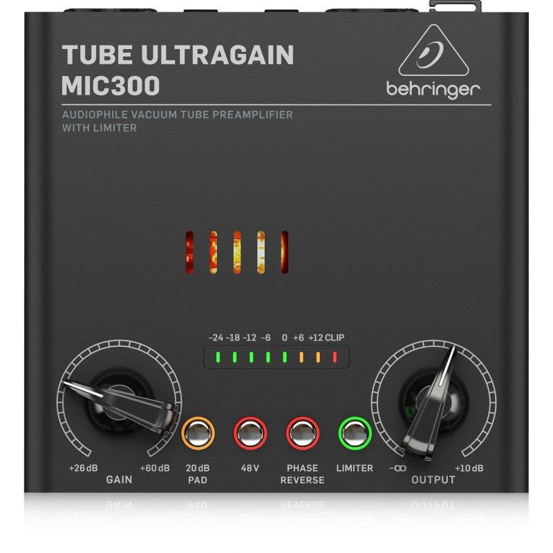 Behringer MIC300 - Preamplificador a Válvulas para Micro - Tempo Shop