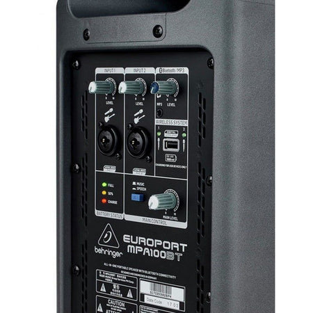 Behringer MPA100BT - Sistema PA Portátil Bluetooth - Tempo Shop