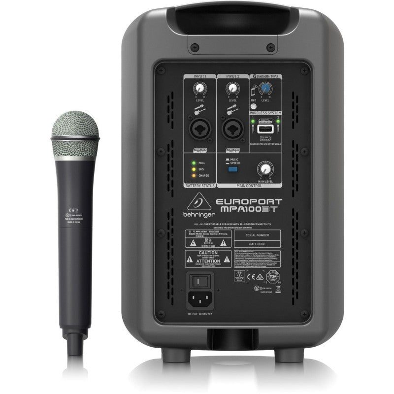 Behringer MPA100BT - Sistema PA Portátil Bluetooth - Tempo Shop