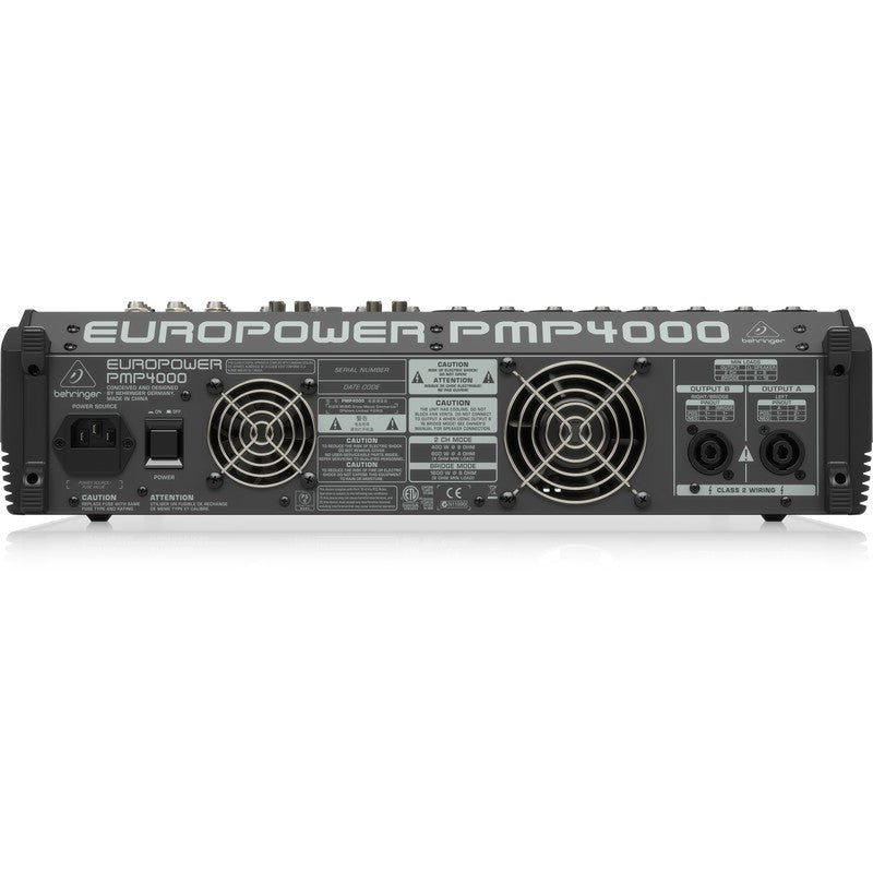 Behringer PMP4000 - Mezclador Amplificado de 1600 W y 16 Canales - Tempo Shop