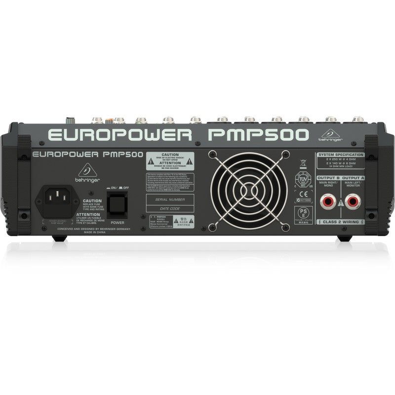 Behringer PMP500 Mezclador Auto Amplificado - Potencia y Control de 12 Canales - Tempo Shop