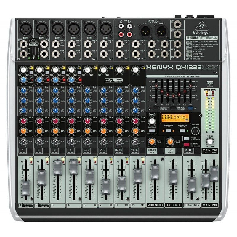 Behringer QX1222USB XENYX - Mesa de Mezclas Analógica - Tempo Shop