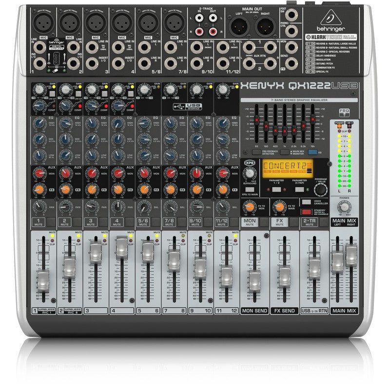 Behringer QX1222USB XENYX - Mesa de Mezclas Analógica - Tempo Shop