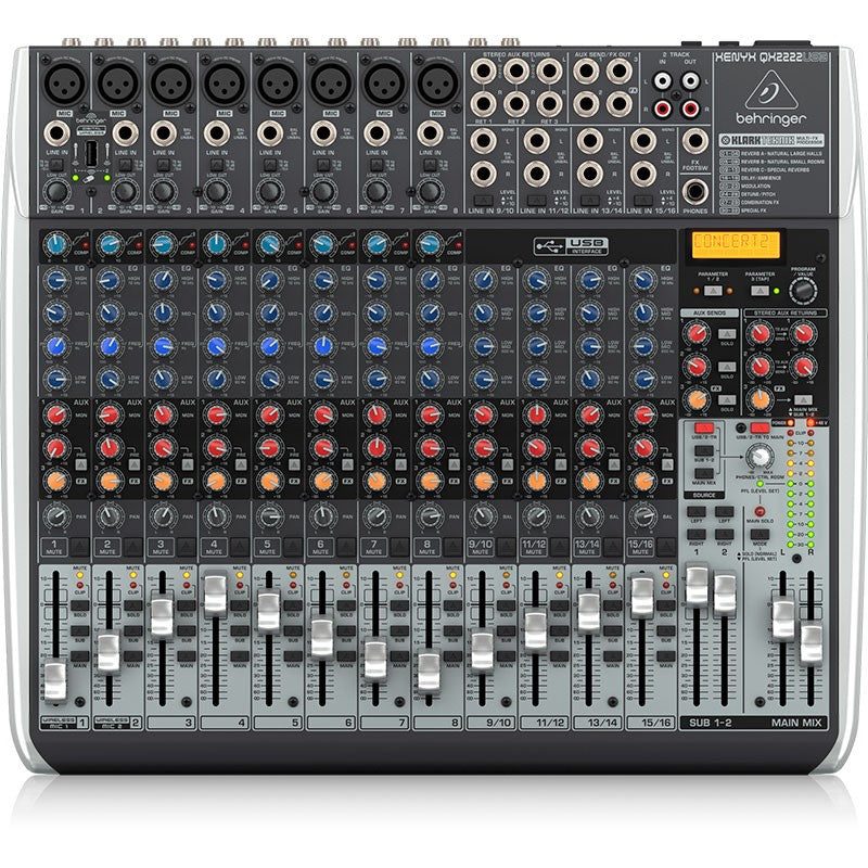 Behringer QX2222USB XENYX - Mezclador USB 22 Canales - Tempo Shop