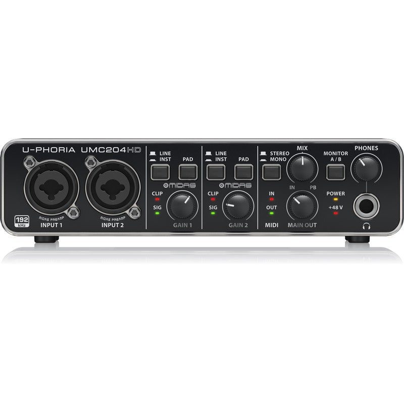 Behringer UMC204HD - Interfaz de Audio y MIDI USB - Tempo Shop