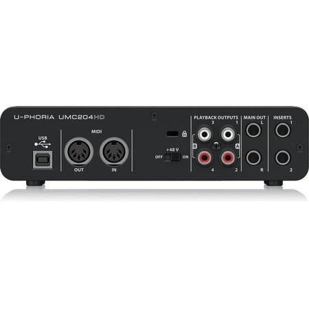 Behringer UMC204HD - Interfaz de Audio y MIDI USB - Tempo Shop