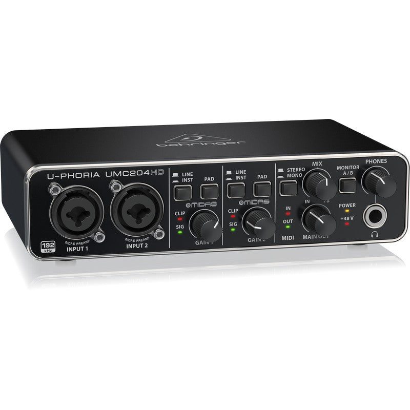 Behringer UMC204HD - Interfaz de Audio y MIDI USB - Tempo Shop