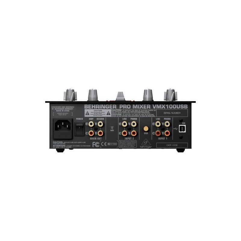 Behringer VMX100 USB - Mezclador para DJ de 2 canales - Tempo Shop