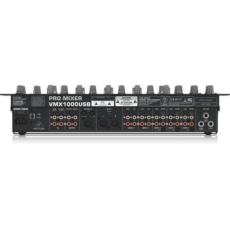 Behringer VMX1000 - Mezclador DJ Profesional 7 Canales - Tempo Shop