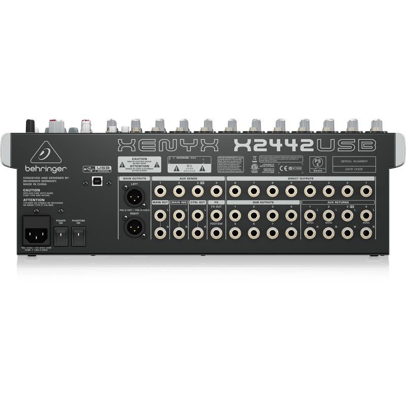 Behringer X2442 USB - Mezclador analógico de 24 canales - Tempo Shop