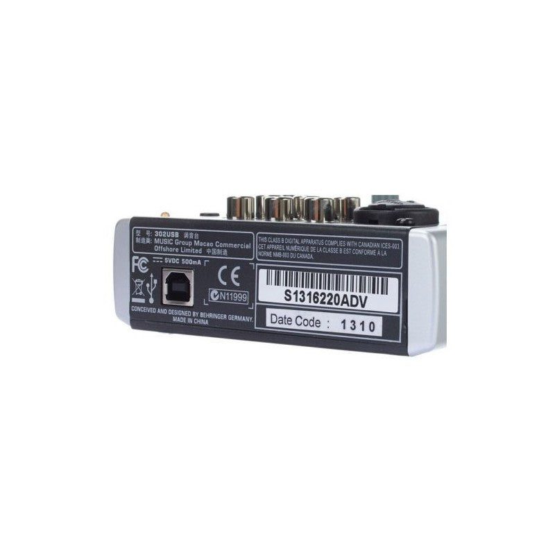 Behringer XENYX 302-USB - Mezclador Analógico de 5 Canales - Tempo Shop