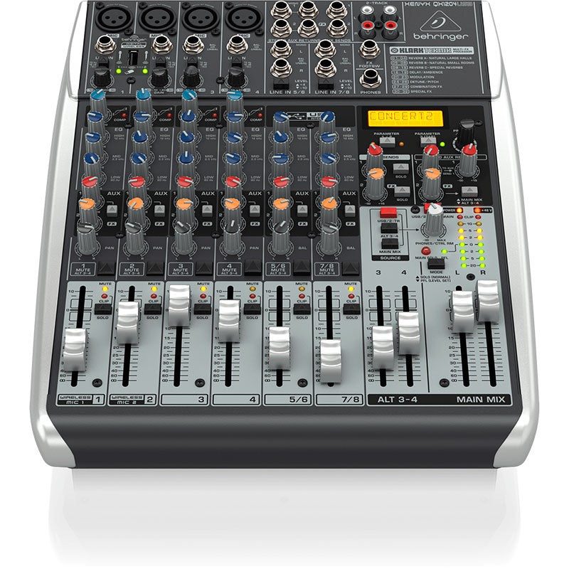Behringer XENYX QX1204USB - Mezclador Premium de 12 Entradas - Tempo Shop
