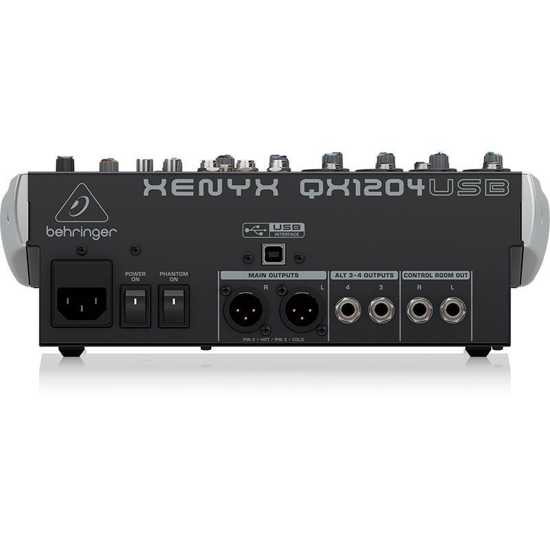 Behringer XENYX QX1204USB - Mezclador Premium de 12 Entradas - Tempo Shop