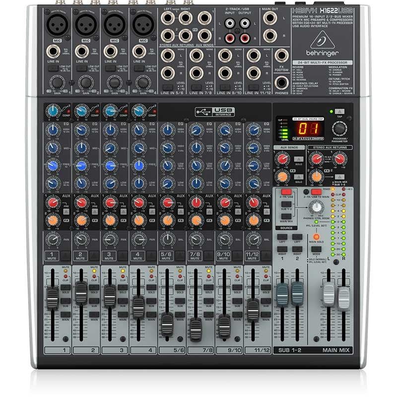 Behringer XENYX X1622USB - Mezclador Analógico de 16 Canales - Tempo Shop