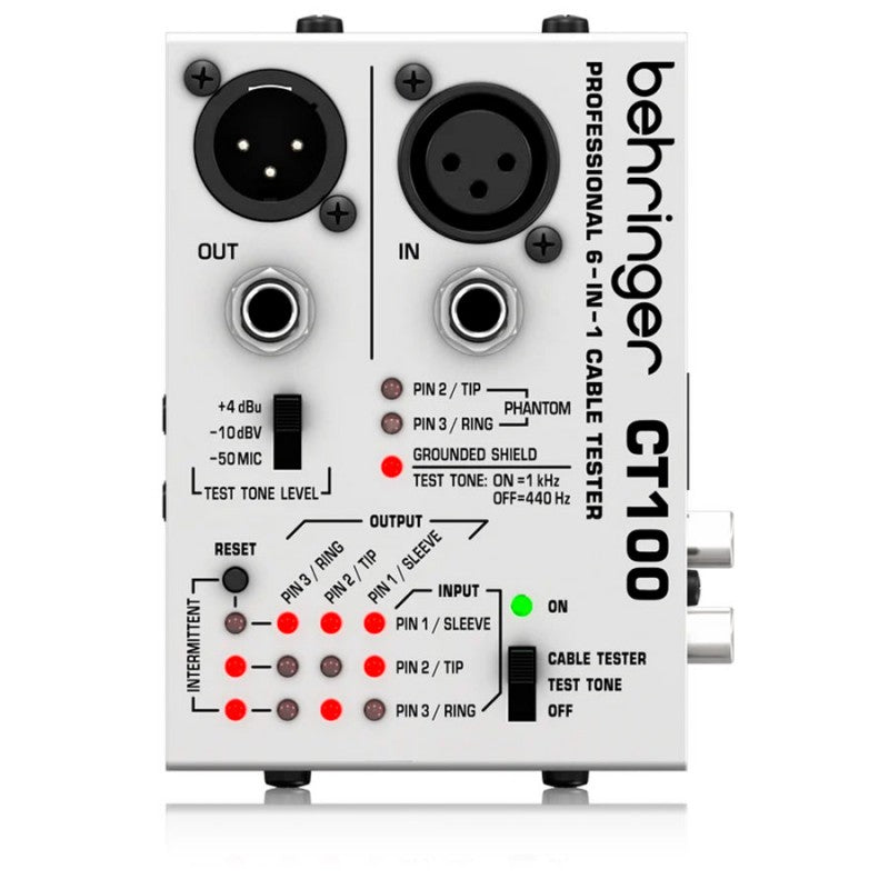 Behringer CT100 - Comprobador de Cables 6 en 1