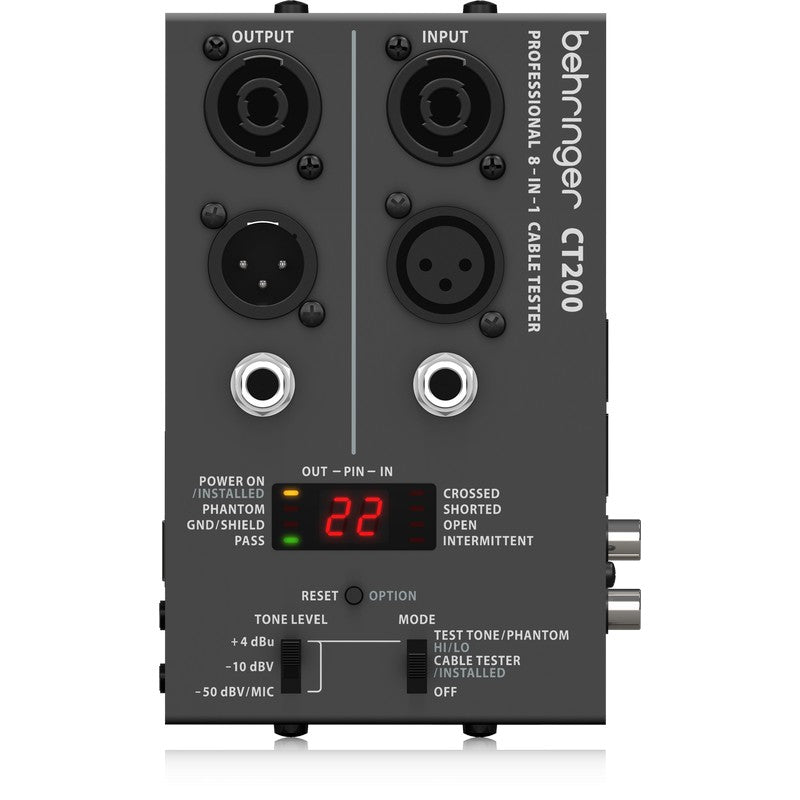 Behringer CT200 - Comprobador de Cables 8 en 1