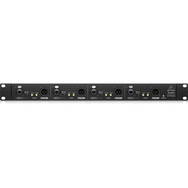 Behringer DI4800A - Caja DI Activa de 4 Canales para Rack