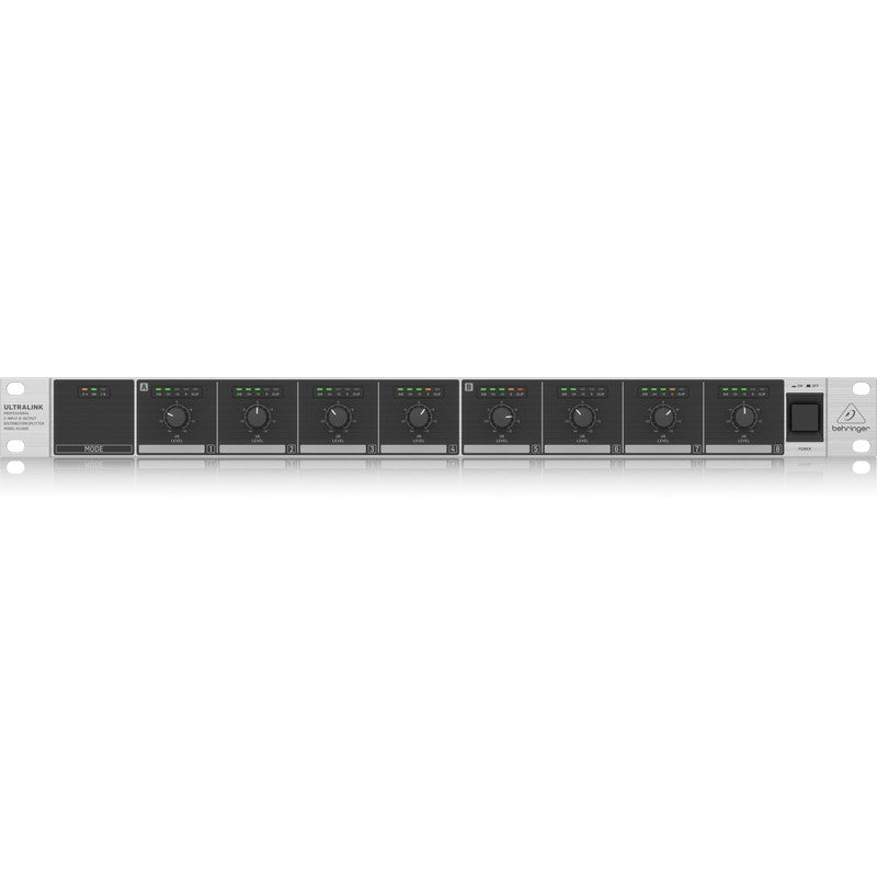 Behringer DS2800 - Splitter de Señal 2 Entradas y 8 Salidas