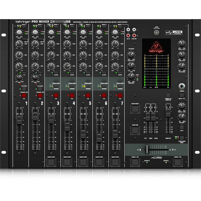 Behringer DX2000 USB - Mezclador profesional de 7 canales