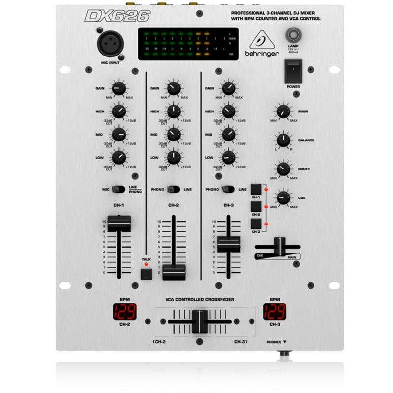 Behringer DX626 - Mezclador para DJ de 3 canales