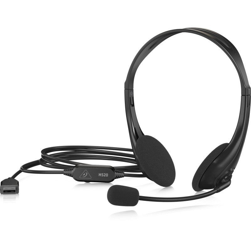 Behringer HS20 - Auriculares USB con micrófono para oficina