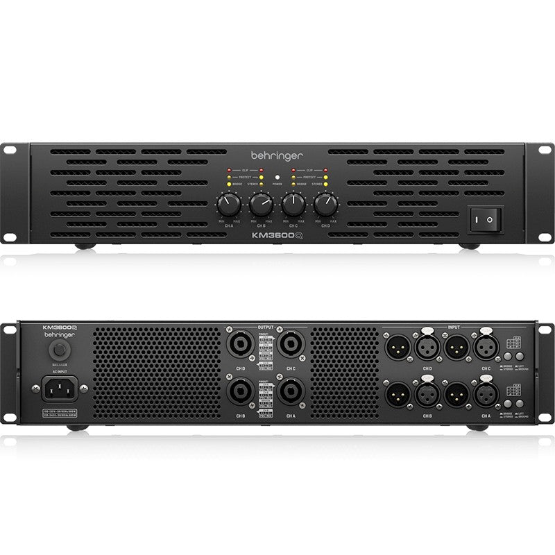 Behringer KM3600Q - Etapa de potencia profesional 4 canales 3600W