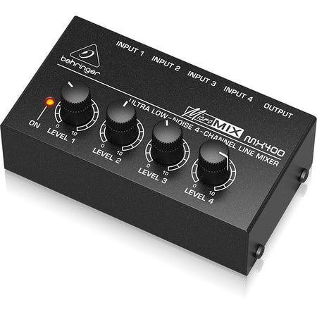 Behringer MX400 - Mezclador de línea ultracompacto de 4 canales