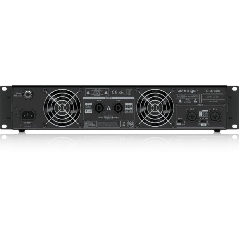 Behringer NX6000 - Etapa de potencia profesional Clase D 6000W