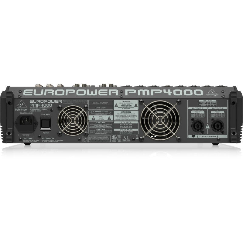Behringer PMP4000 - Mezclador Amplificado de 1600 W y 16 Canales