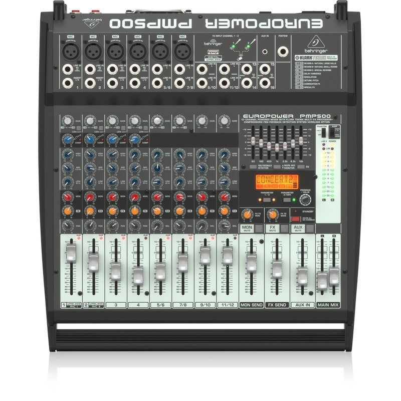 Behringer PMP500 Mezclador Auto Amplificado - Potencia y Control de 12 Canales